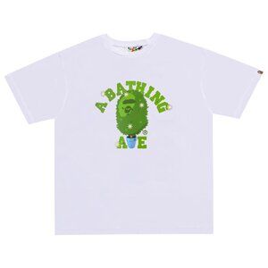 Bape Bonsai Tree College T-Shirt White Green | A Bathing Ape